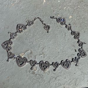 Brighton crystal heart belt